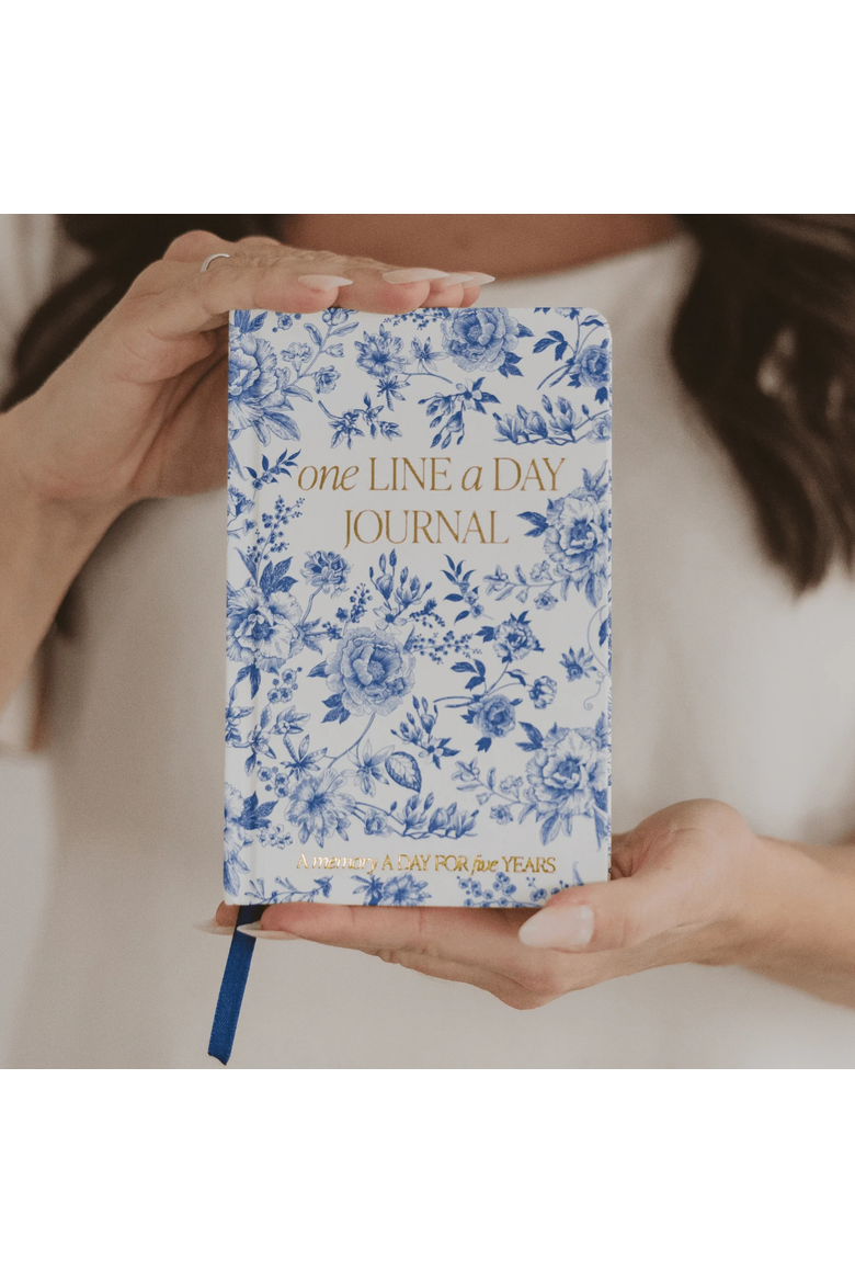 One Line a Day Journal, Alternate, color, Blue Delft