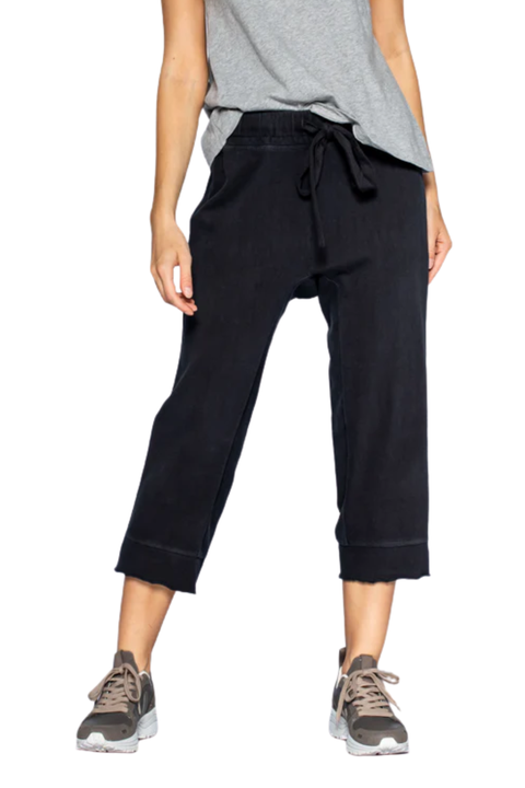 Crop Raw Jogger Easy Fit Pants