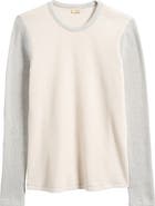 Faherty Apres Colorblock Long Sleeve Waffle Knit Top