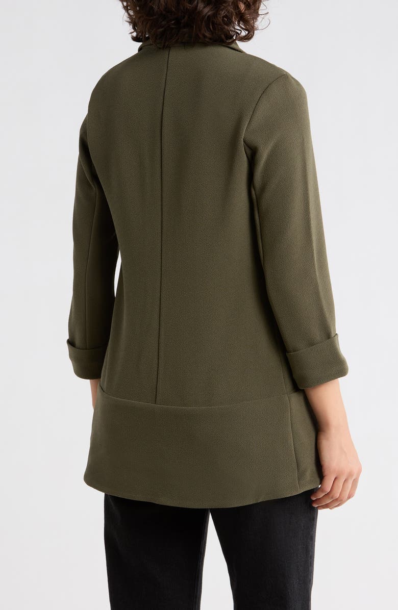 Lemon Tart Melanie Shawl Collar Blazer, Alternate, color, Dusty Olive