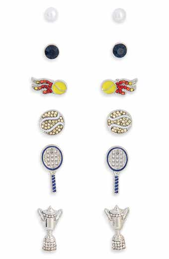 6-Pack Tennis Stud Earrings