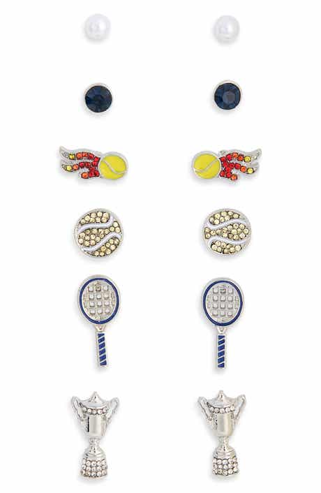 6-Pack Tennis Stud Earrings