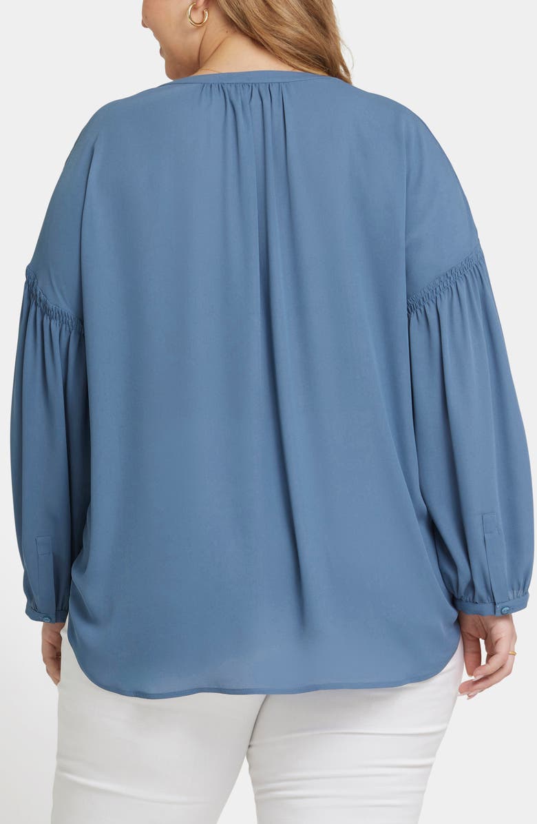 NYDJ Paulina Peasant Top, Alternate, color, Blue Stone