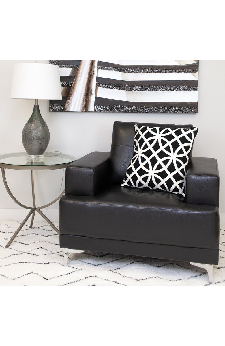 PARKLAND COLLECTION Chano Embroidered Throw Pillow, Alternate, color, Black