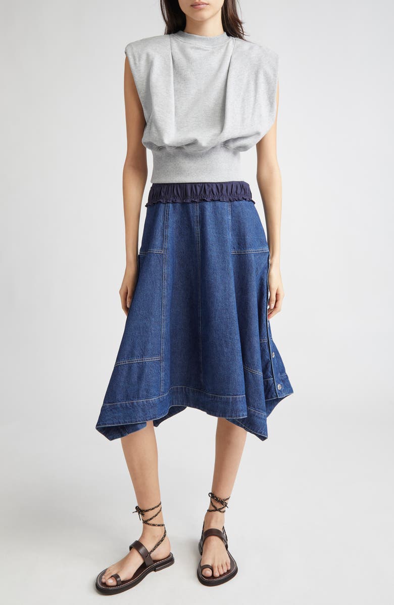 3.1 Phillip Lim Sleeveless Mixed Media Dress, Main, color,