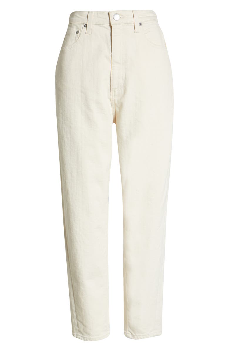 AG Renn High Waist Crop Straight Leg Jeans, Alternate, color, Ecru Dunes