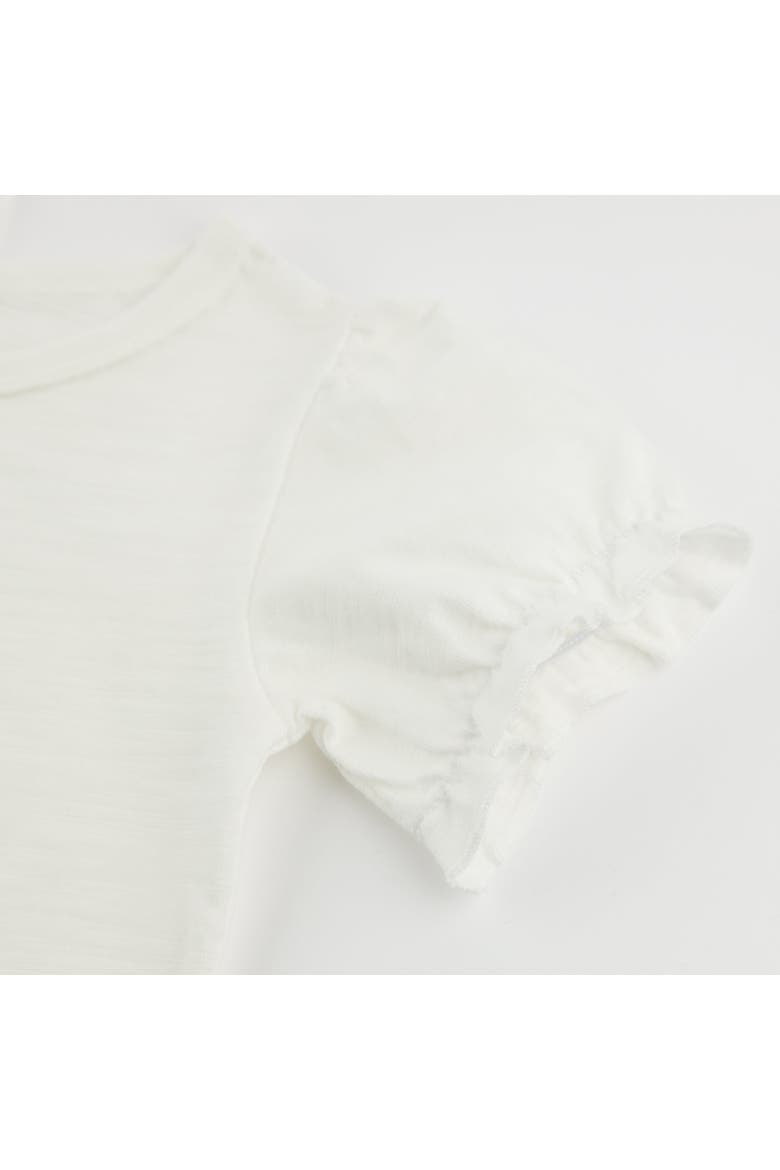 Ruffle Cotton Slub Layla Tee, Alternate, color, Oyster