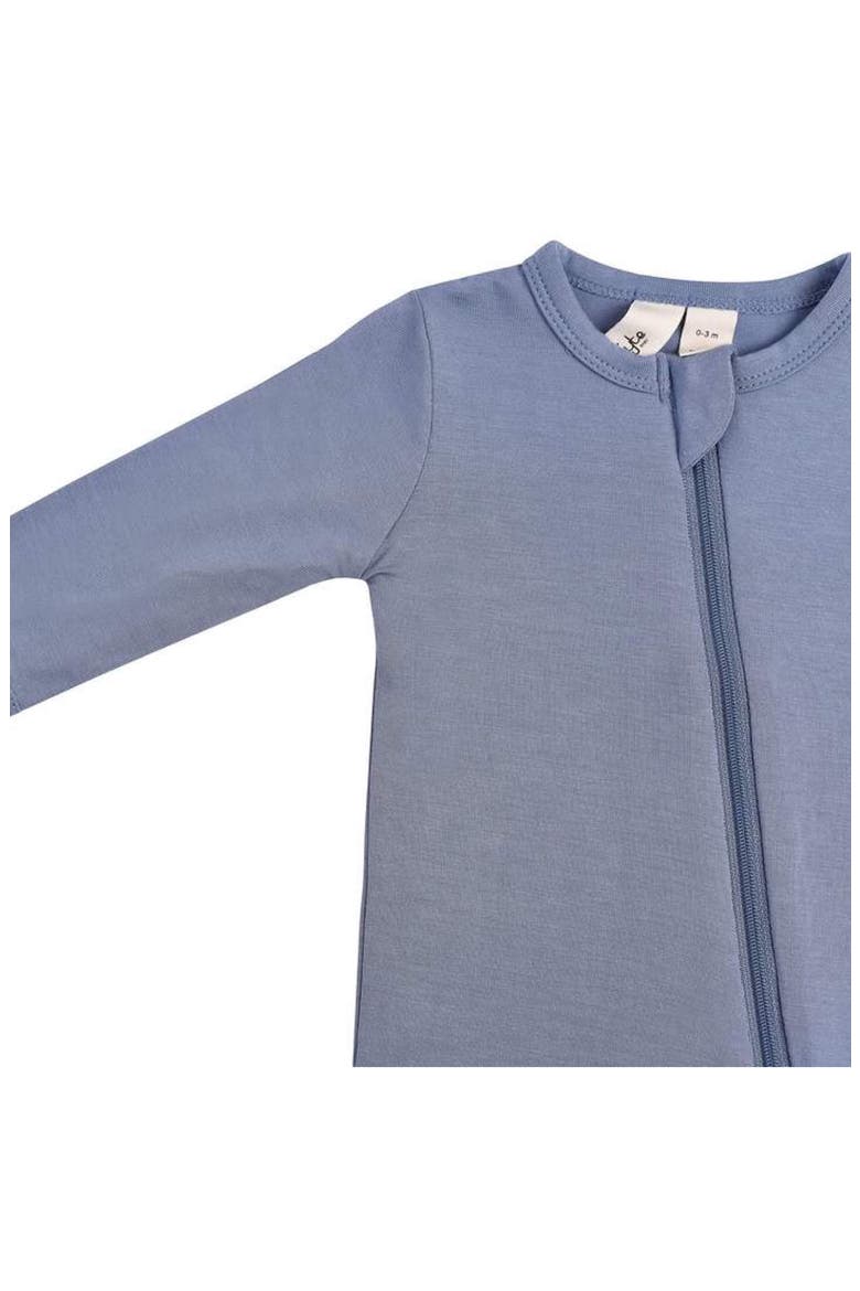 Zip-Up Footie, Alternate, color, SLATE