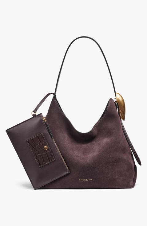 Georgette Suede Shoulder