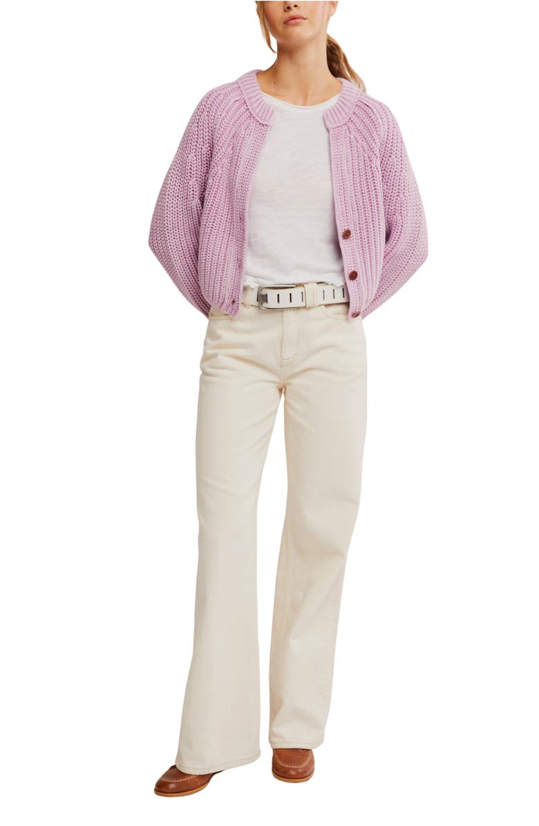 Free People Sweet Nothing Cotton Cardigan, Alternate, color, Spring Fling