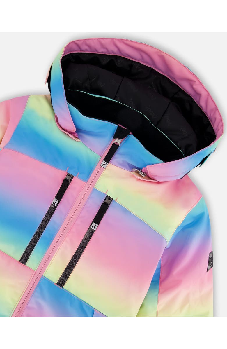 Deux par Deux Girl Two-Piece Teknik Snowsuit, Alternate, color, Rainbow Gradient