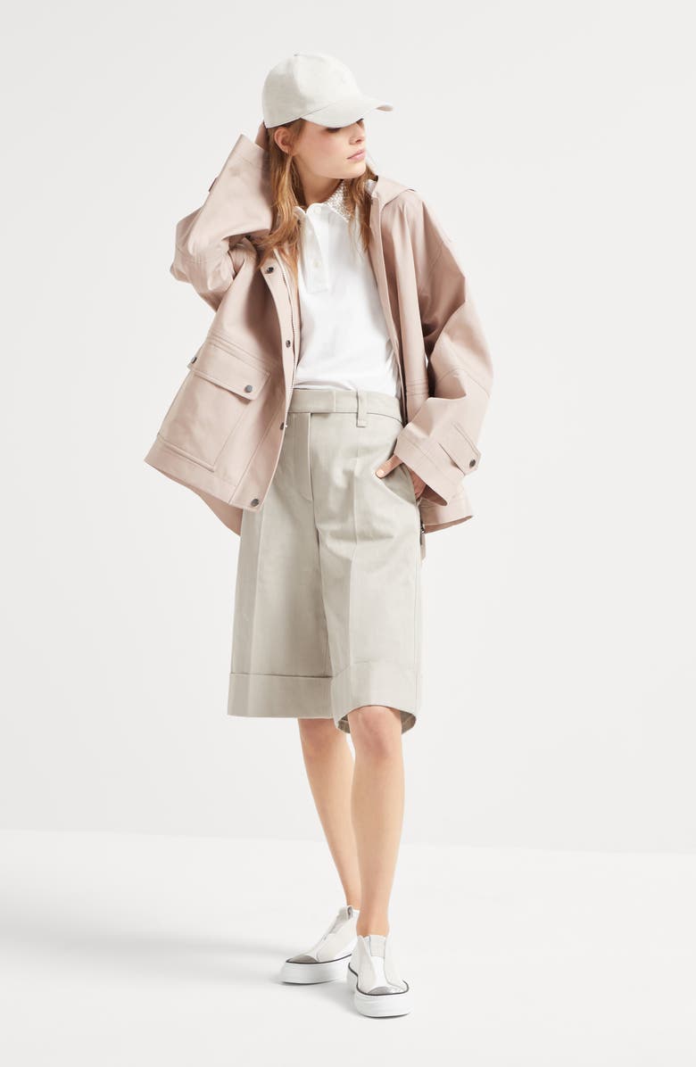 Brunello Cucinelli Cotton poplin outerwear jacket, Alternate, color, 