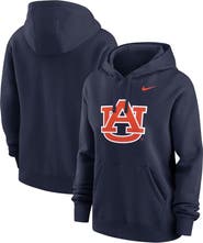 Nike Women's Nike Navy Auburn Tigers Wordmark Club Fleece Pullover Hoodie