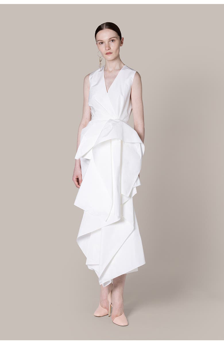 Roksanda Esra Taffeta Bridal Dress, Alternate, color, Ivory