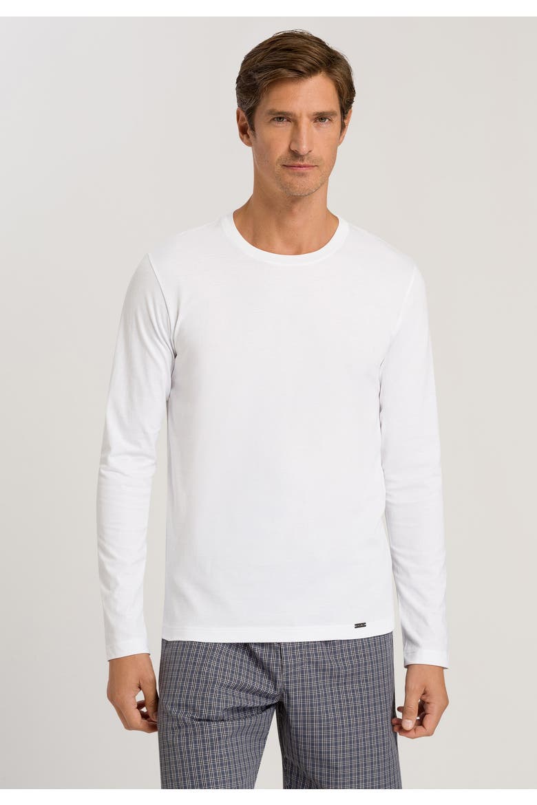 Living Cotton Crew Neck Top, Alternate, color, White
