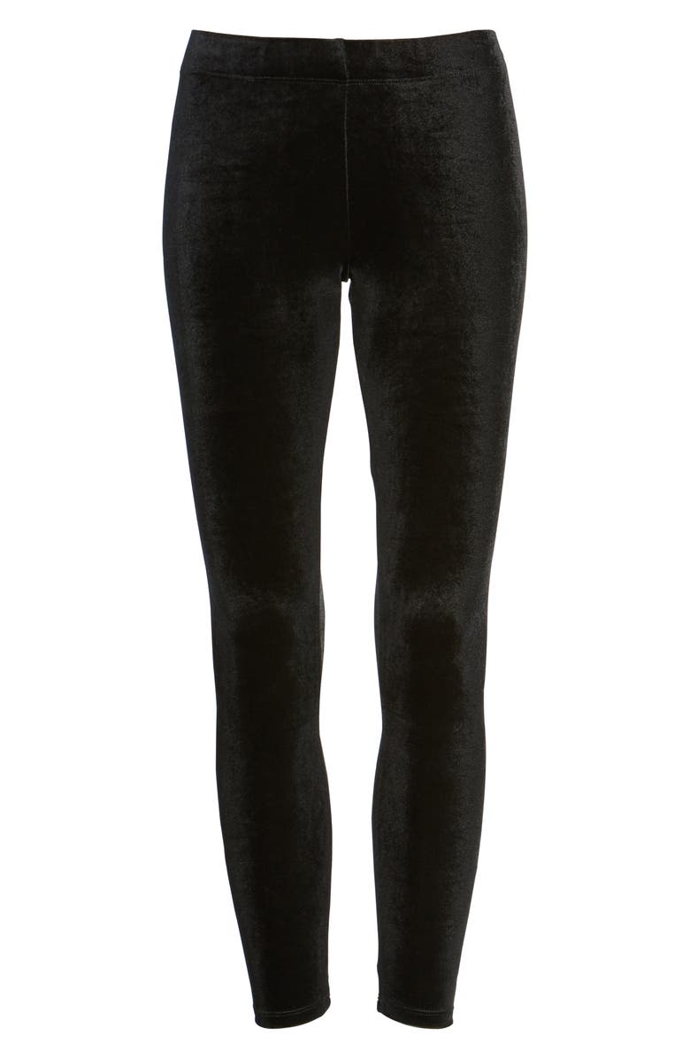 Nordstrom Luxe Velvet Leggings, Alternate, color, 