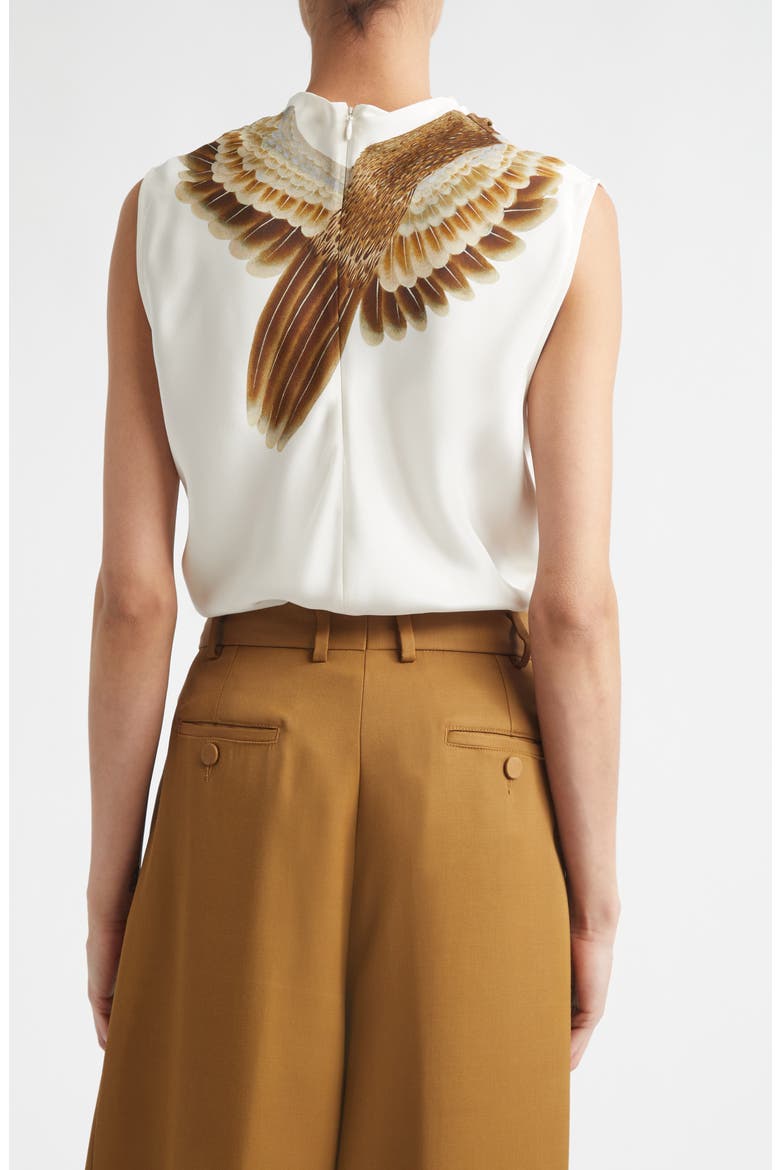 Arlie Silk Top, Alternate, color, IVORY GOOSE