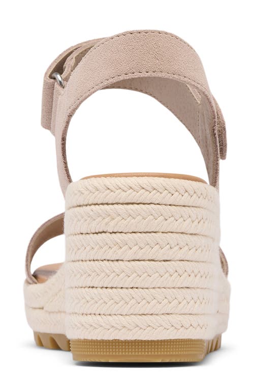Sorel Cameron Wedge Espadrille Sandal In Crushed Clay/gum
