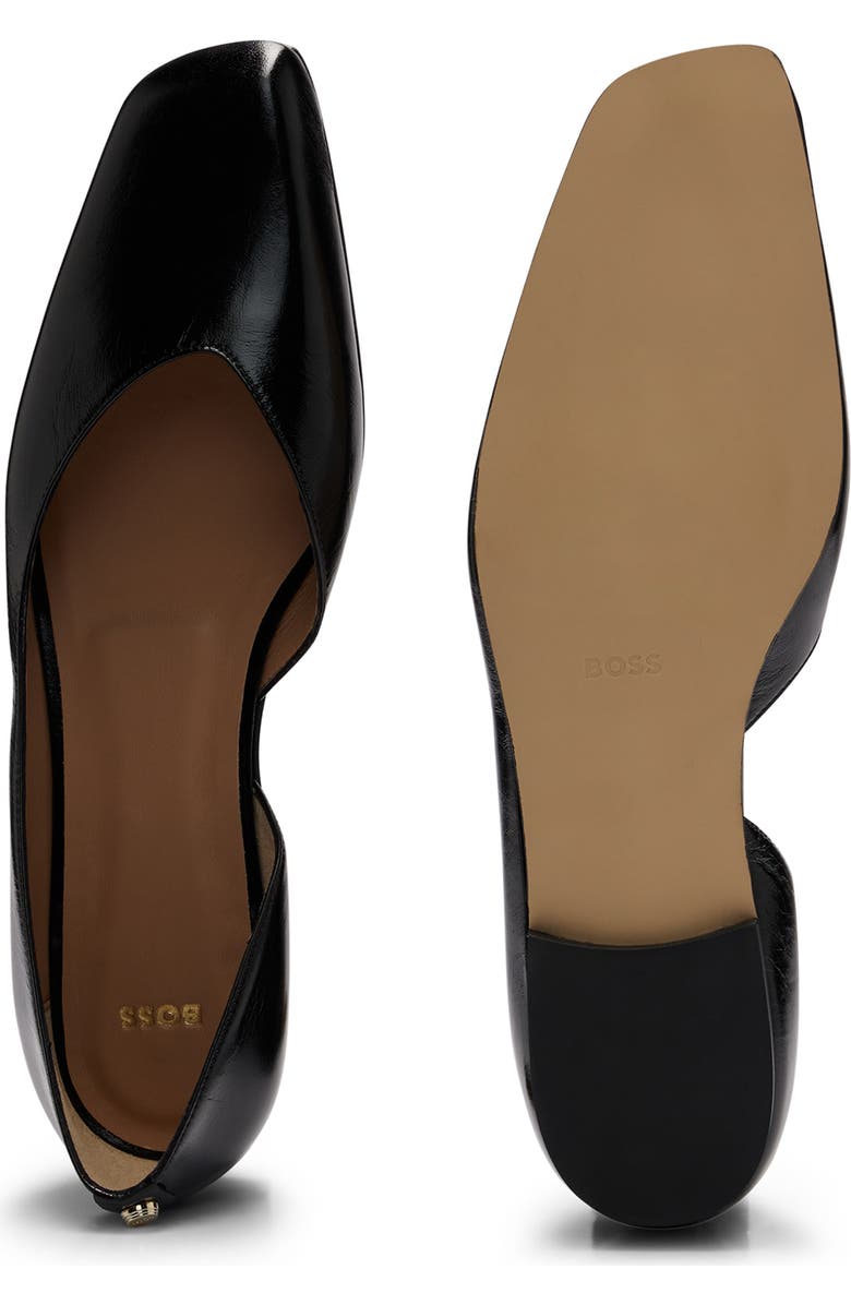 BOSS Rose Ballerina d'Orsay Flat, Alternate, color, Black
