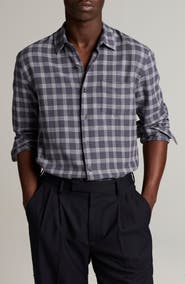 Vince Simmons Plaid Long Sleeve Button Up Shirt