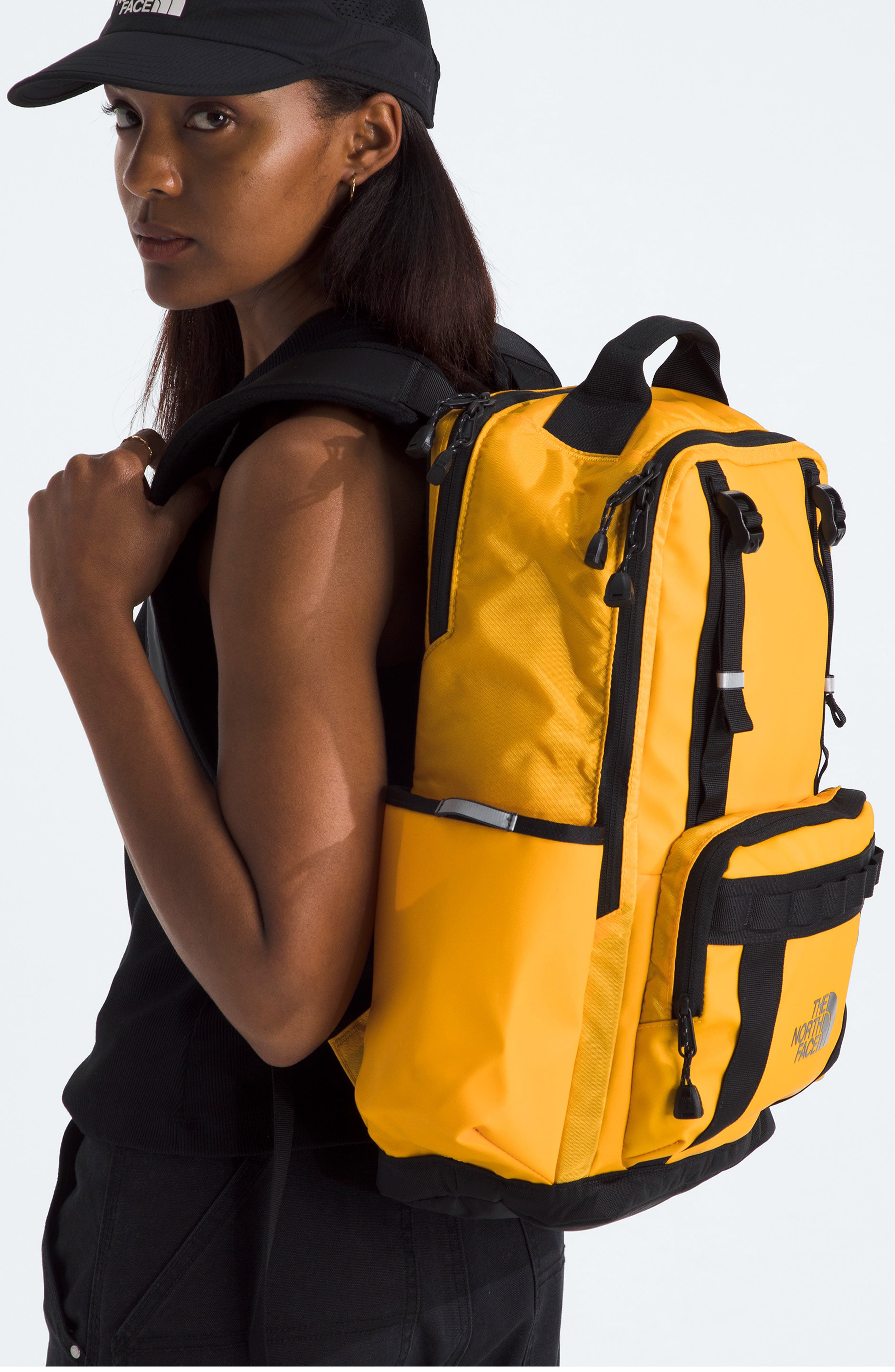 The North Face Base Camp Daypack, Alternate, color, Summit Gold/ Tnf Black