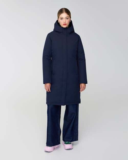 Quartz Co. Fermont | Hooded Down Winter Jacket In True Navy