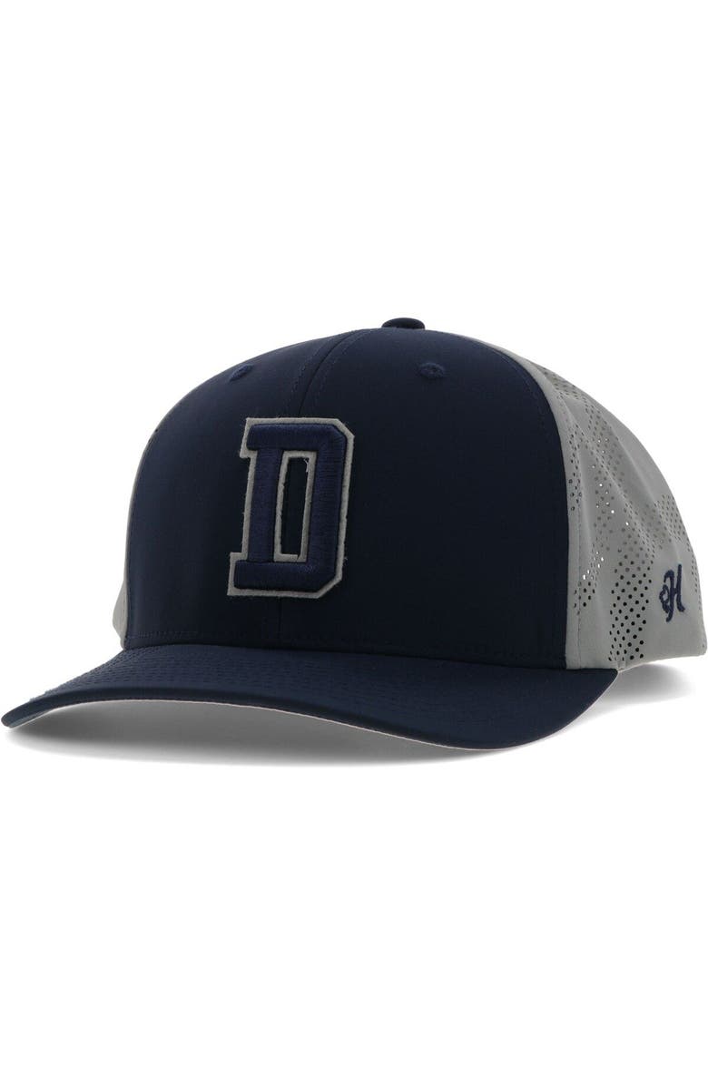 HOOEY Men's HOOey White Dallas Cowboys D Logo Trucker Adjustable Hat, Main, color, White