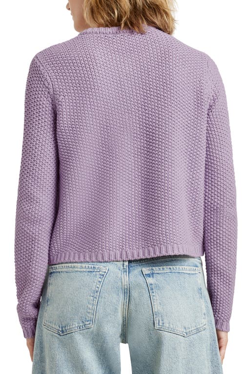 Splendid Andrea Crop Cardigan In Lilac