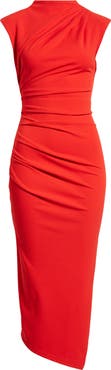 NIKKI LUND Diana Asymmetric Hem Sheath Dress