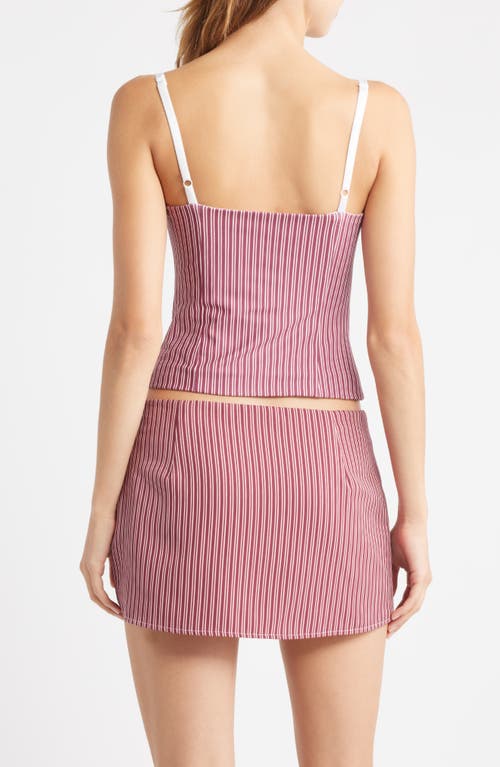 Bella Venice Caroline Stripe Camisole In Pink