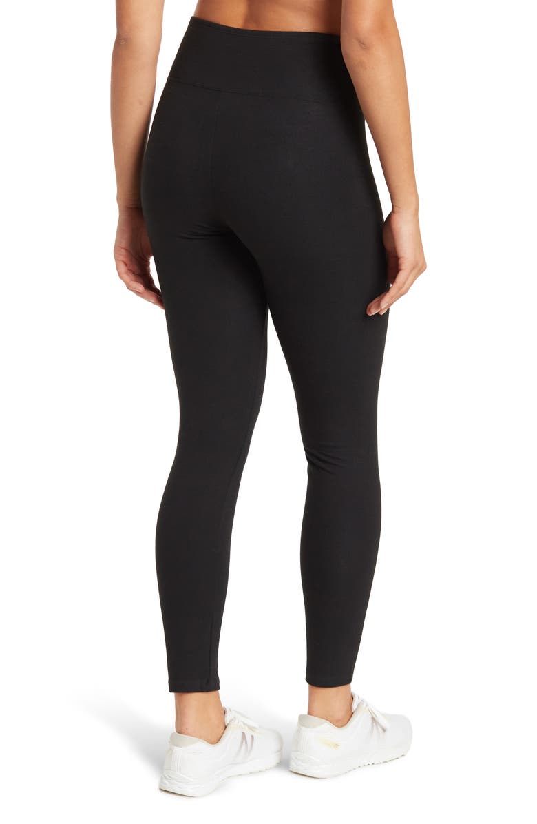 YUMMIE BY HEATHER THOMSON Compact Cotton Shaping Legging, Alternate, color, 