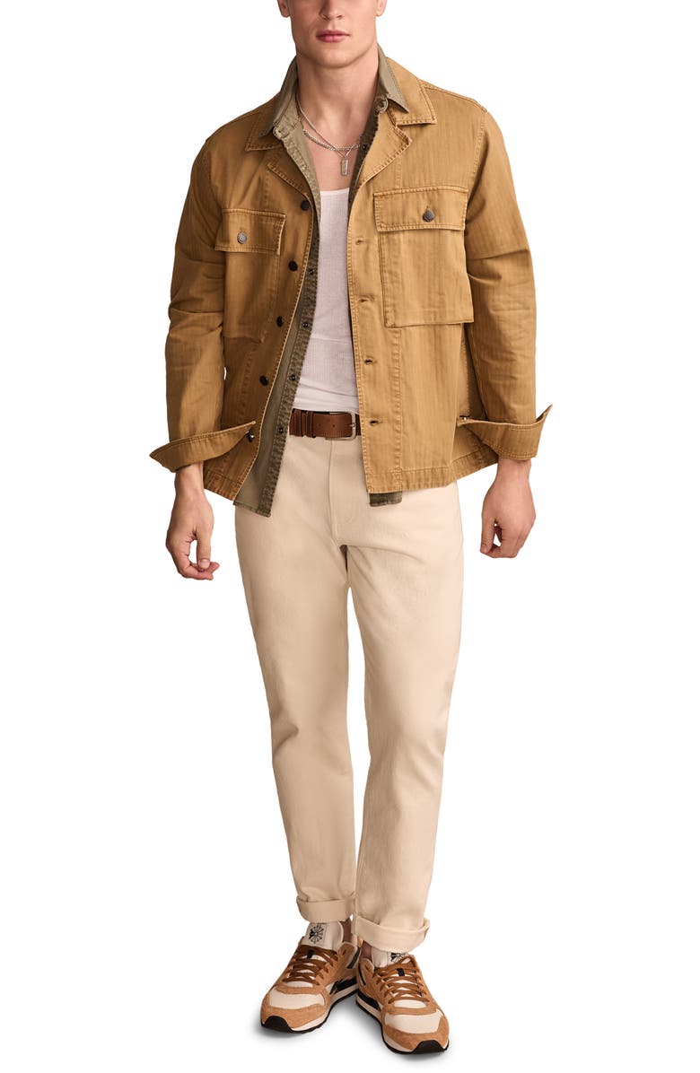 Lucky Brand Military Shirt Jacket, Alternate, color, Antique Bronze
