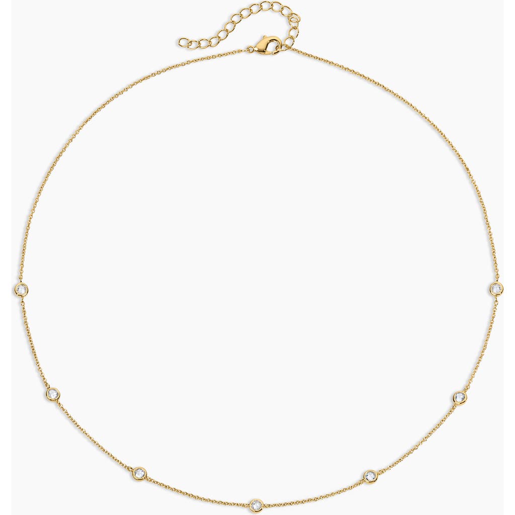 Electric Picks Strand Necklace In Gold