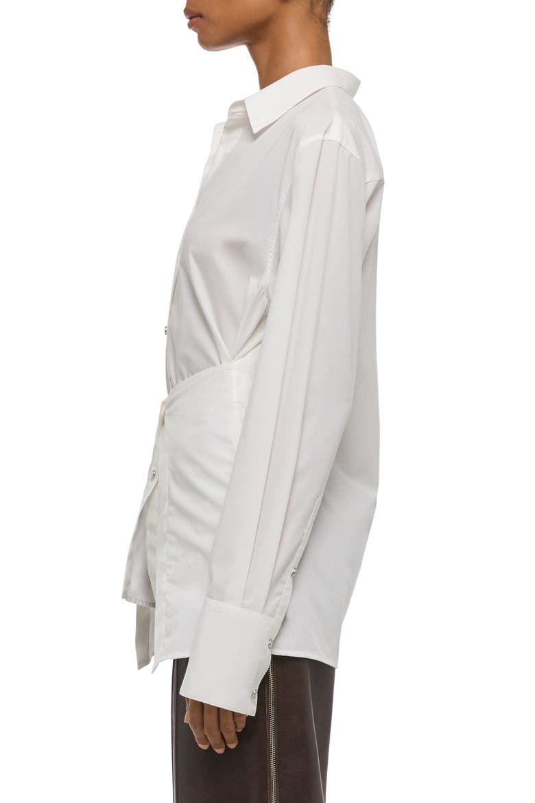 Apron Woven Shirt, Alternate, color, WHITE