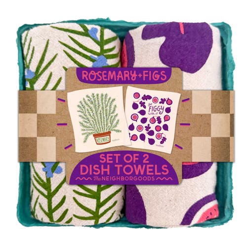 The Neighborgoods Rosemary + Figs - Dish Towel Set of 2  product