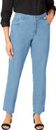 Jessica London Classic Cotton Denim Straight-Leg Jean