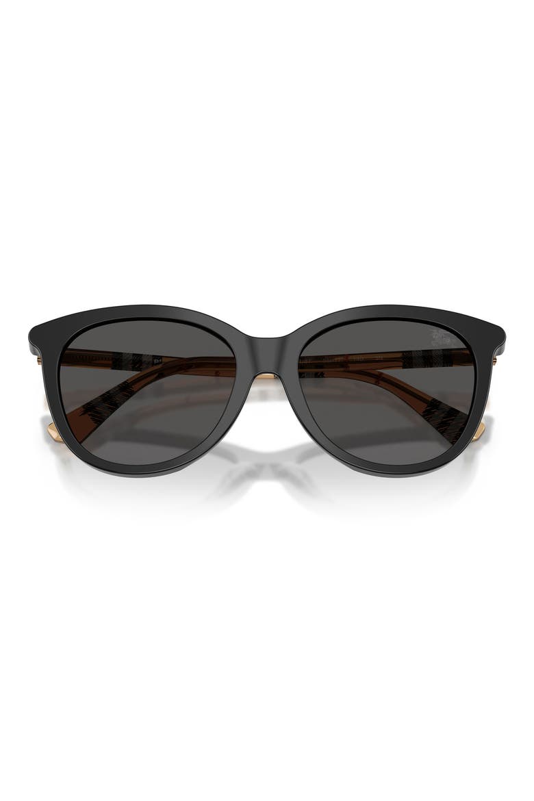 55mm Phantos Sunglasses, Alternate, color, BLACK/DARK GREY