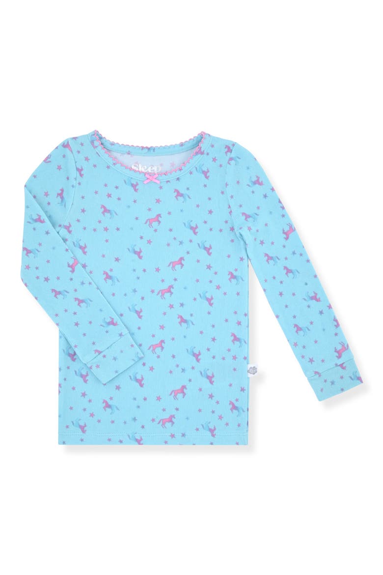 Kids' Snug Fit Pajamas & Socks Set, Alternate, color, MINT