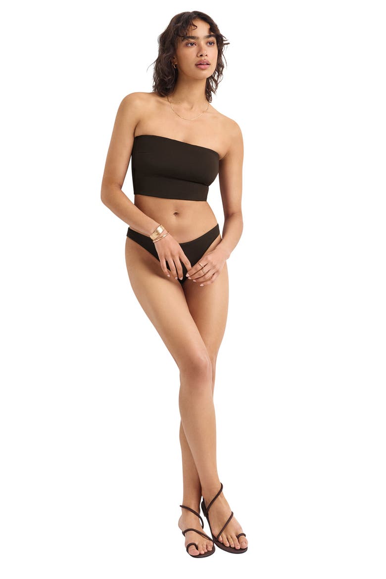 Nala Bandeau Tankini Top, Alternate, color, DEEP EARTH