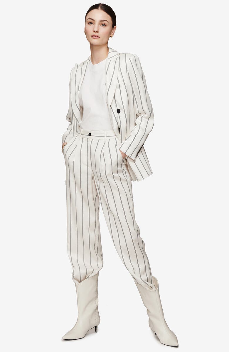 ANINE BING Ryan Stripe Trousers, Alternate, color, 