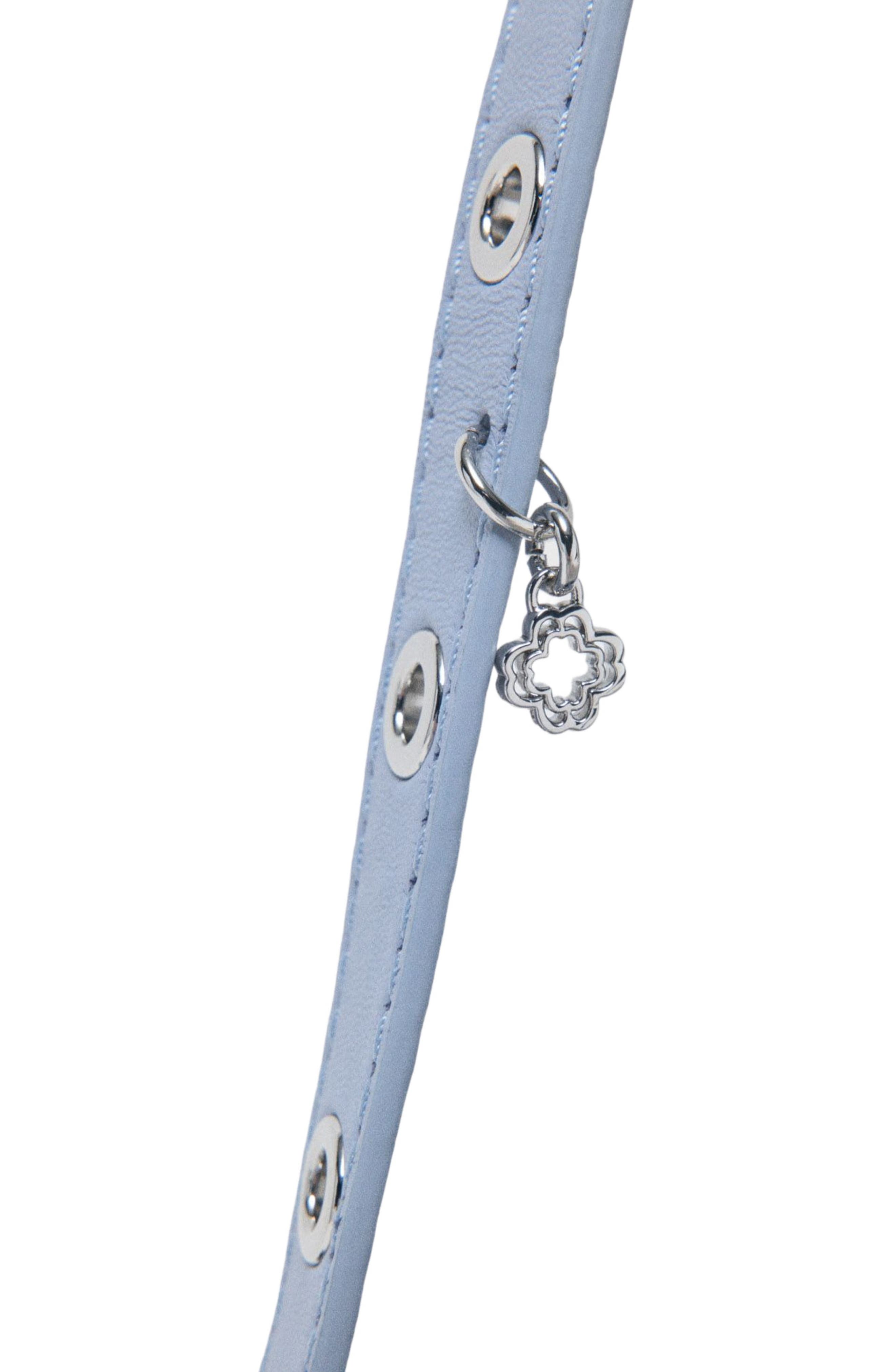 Miss M micro leather bag, Alternate, color, Blue sky