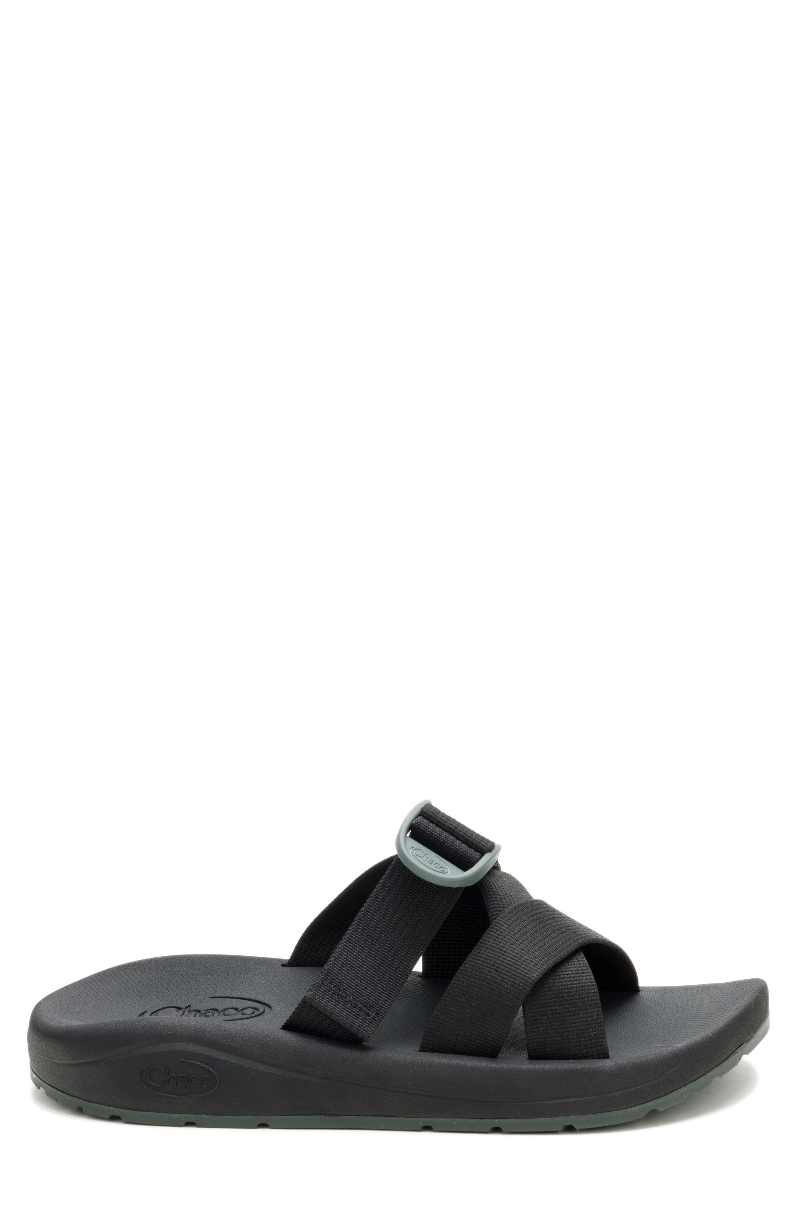 Chaco CushZ Slide Sandal, Alternate, color, Black