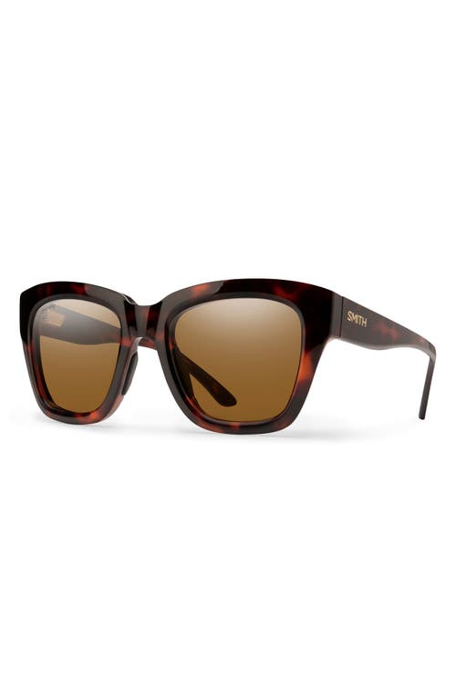 Smith Sway 52mm Chromapop™ Polarized Square Sunglasses In Brown