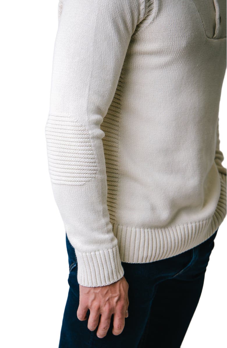 Hope & Henry Men's Organic Henley Sweater with Rib Details, Alternate, color, 