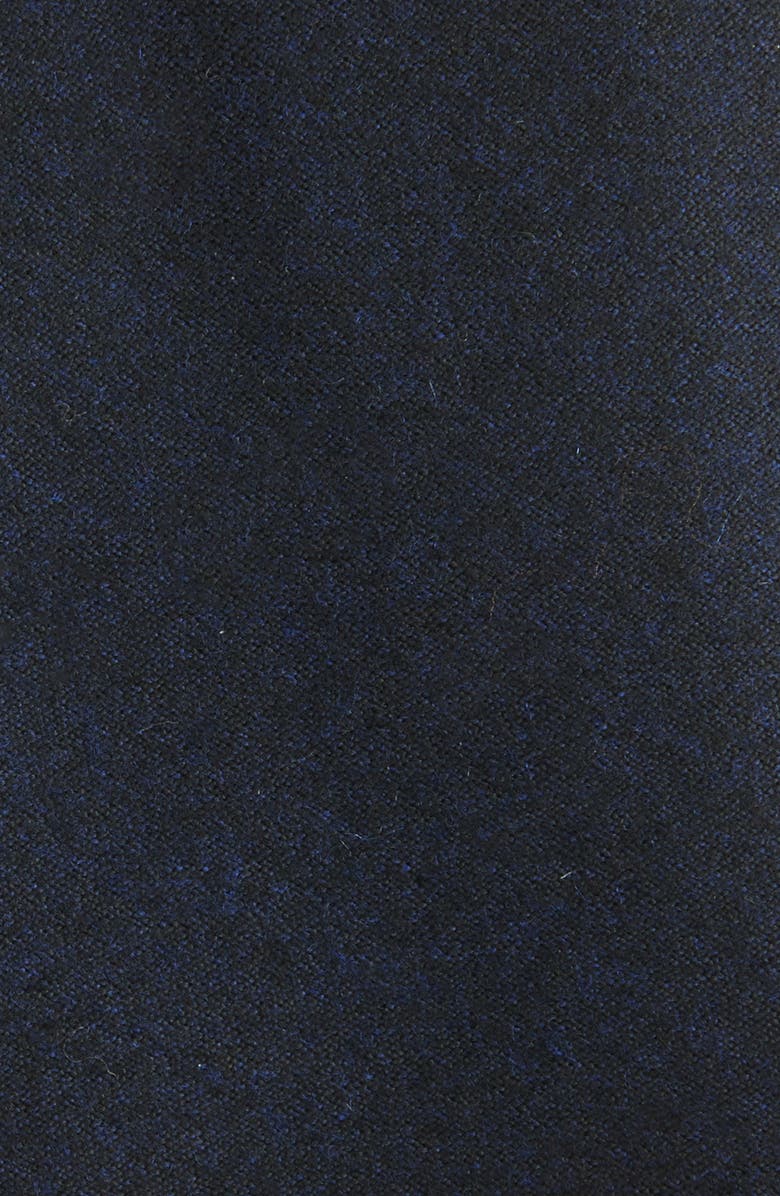 Canali Brushed Wool Tie, Alternate, color, Navy