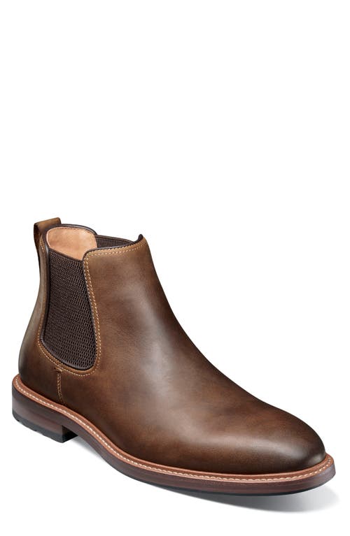 Florsheim Anthem Plain Toe Chelsea Boot In Brown
