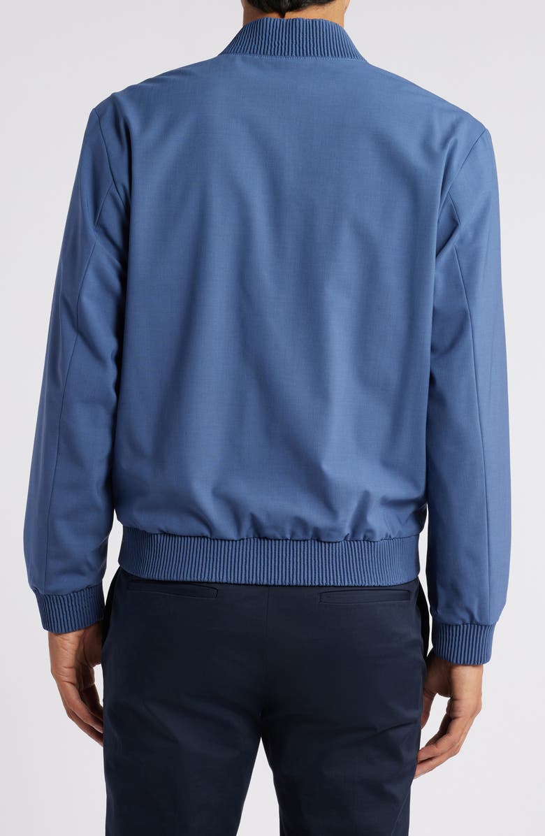 BOSS Hanry Stretch Virgin Wool Blend Jacket, Alternate, color, Navy