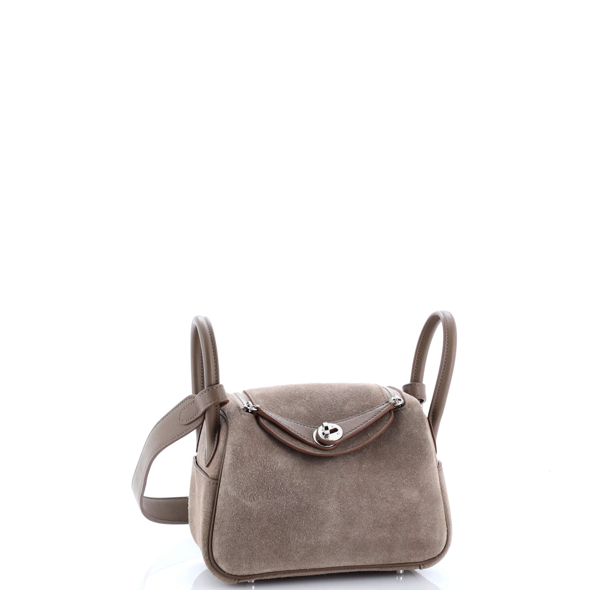 Pre-Owned Hermes Lindy Bag Grizzly and Swift Mini, Alternate, color, 