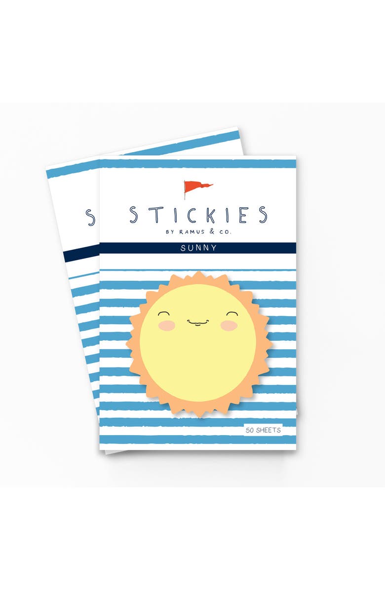Ramus & Co Sunny 3" x 3" 50-Sheet Sticky Notes (2-Pack) & Sunshine Greeting Card Combo, Alternate, color, Multi-Pack