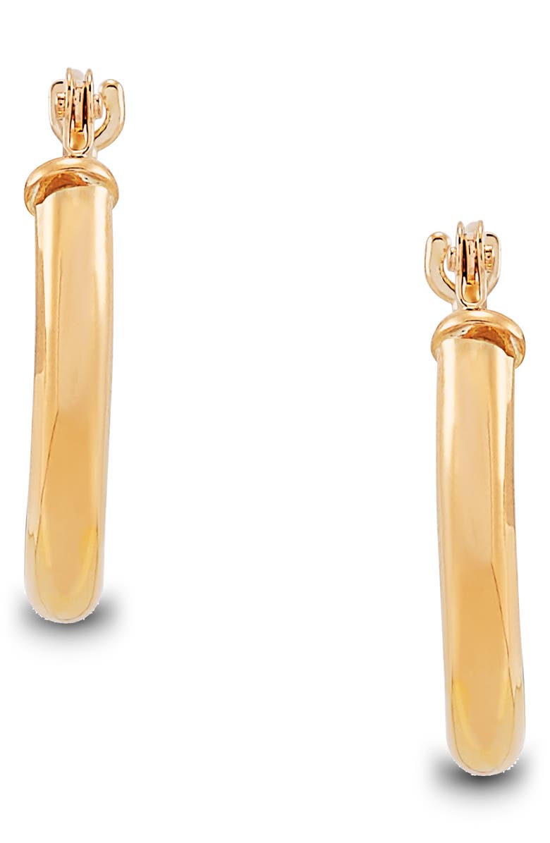 Frankie & Zoe 14K Yellow Gold Huggie Hoop Earrings, Alternate, color, Yellow Gold